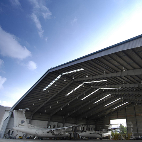 Metal Prefab Steel Structure Building Warehouse Storage Aircraft Hangar (4)